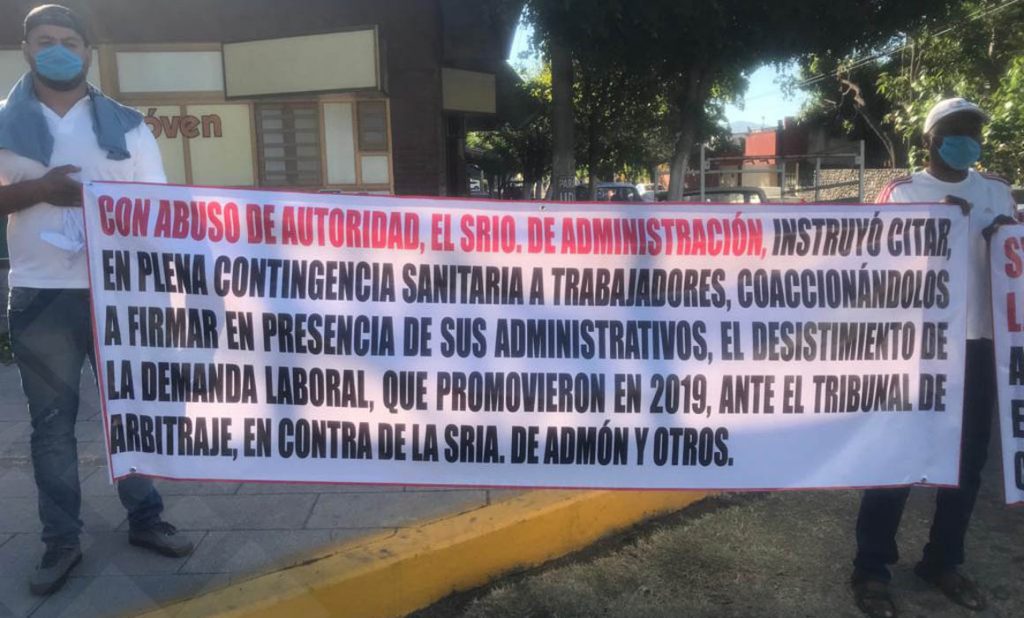 Gobernador despide a 9 trabajadores en plena contingencia por Covid-19; sindicato pide a Congreso que intervenga