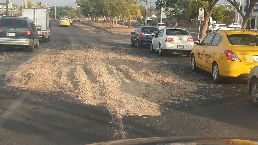 Empresa tira por accidente desechos de granja de pollos en tercer anillo