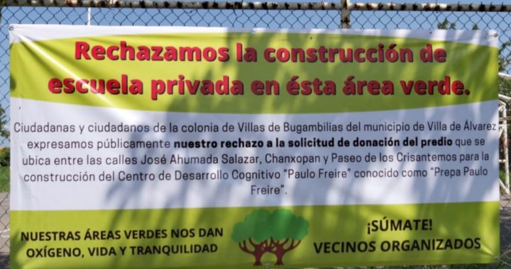 Ayuntamiento de «La Villa» pretende privatizar jardín público; vecinos se oponen