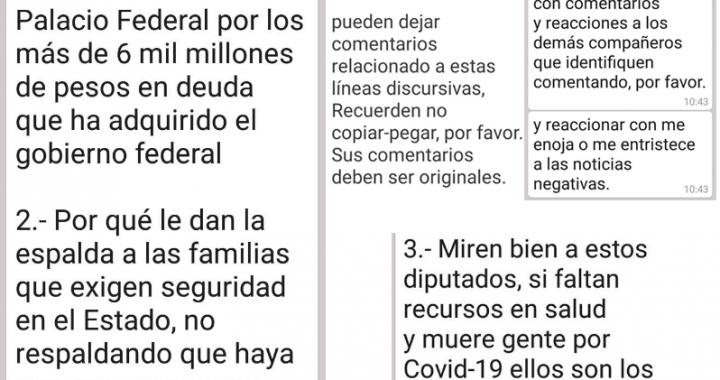 Filtran estrategia de Gob. del Edo. para atacar a diputados que rechazan la deuda