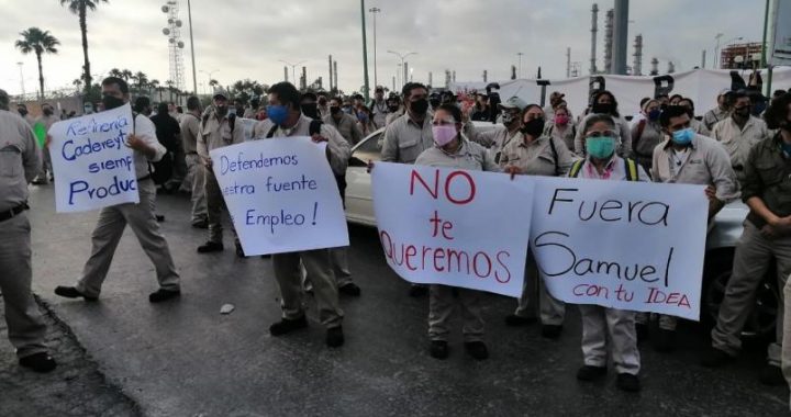 Corren petroleros a Samuel García de Refinería en Cadereyta