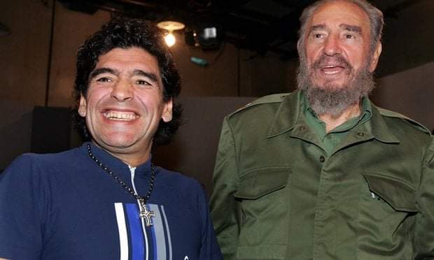 Muere Maradona, mismo día que Fidel Castro en 2016