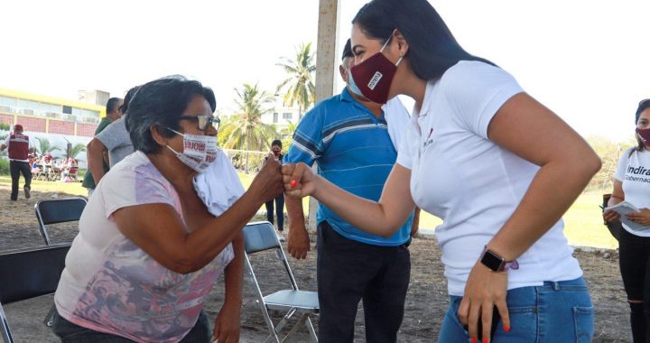 Haré un gobierno cercano que cuide a nuestro pueblo: Indira Vizcaíno