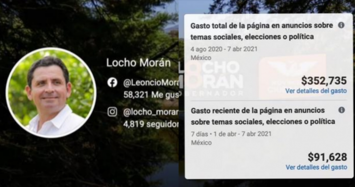 En 7 días, Locho gasta casi $100 mil en facebook