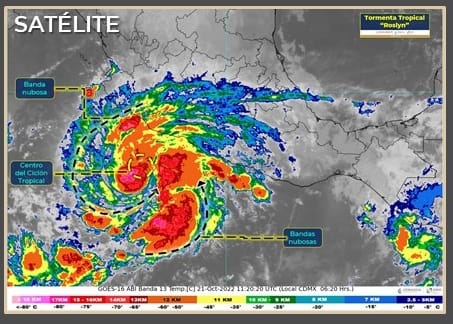 Tormenta tropical ‘Roslyn’ se fortalece; hoy generará lluvias intensas en Colima, Michoacán y Guerrero