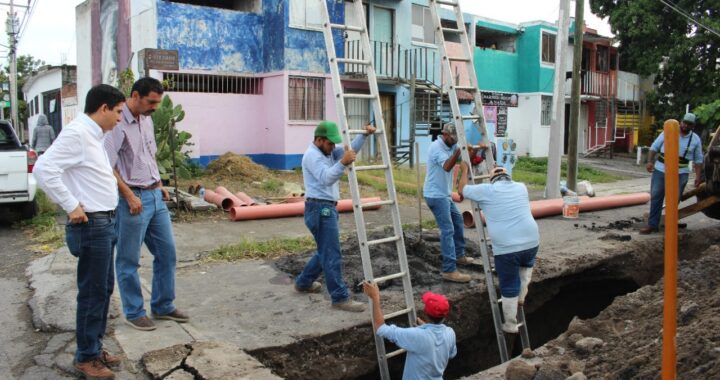 CIAPACOV sustituye 10m de la red de drenaje de Villas Colimán, en Villa de Álvarez