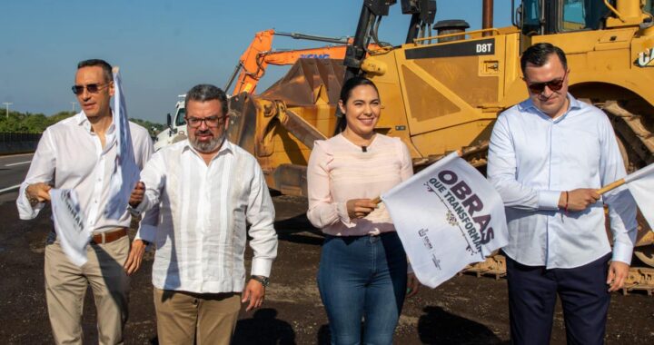 Indira y titular de SICT arrancan ampliación a 6 carriles de la autopista Armería-Manzanillo