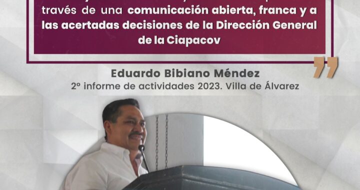 Líder Sindical, Eduardo Bibiano, reconoce labor de Vladimir Parra al frente de CIAPACOV