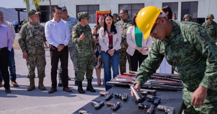 Indira: destrucción de armas decomisadas impacta de manera positiva y abona a la pacificación de Colima