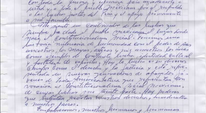 Carta del expresidente Pedro Castillo a AMLO: un llamado por la libertad y justicia en Perú