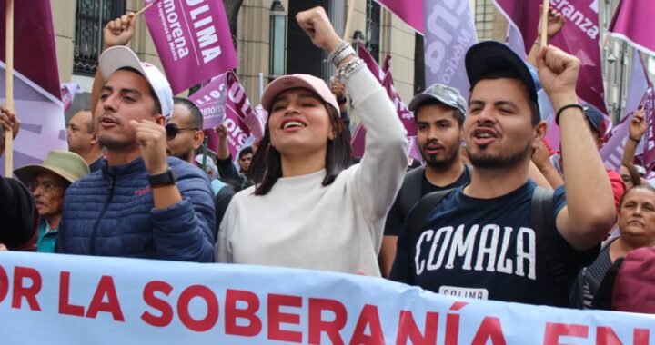 Cientos de colimenses se movilizan a la Ciudad de México para conmemorar el 85 aniversario de la expropiación petrolera