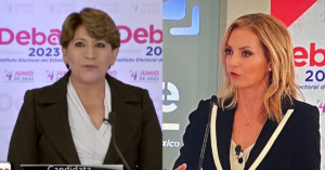 Arrasa Delfina Gómez en primer debate por gubernatura de Edomex pese a moderación sesgada