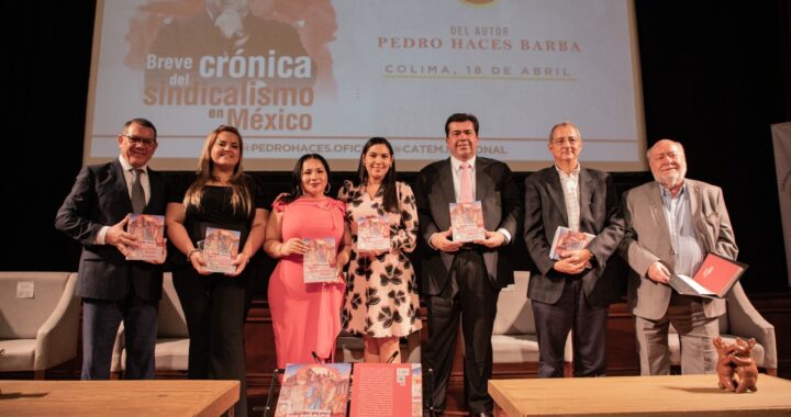 Indira participa en presentación del libro ‘Breve crónica del sindicalismo en México’, del senador Pedro Haces