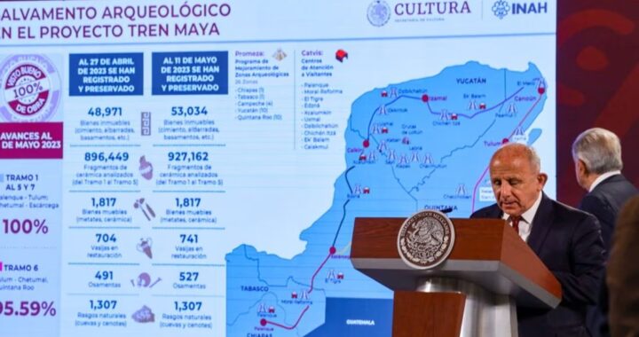 Tramo 6 del Tren Maya se encuentra en el 95.59% del visto bueno de obra: INAH