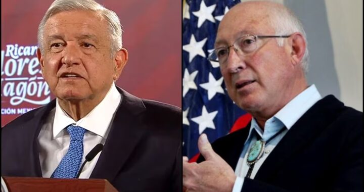 AMLO se reúne con el embajador de los EE.UU., Ken Salazar, para discutir la posibilidad de fondos para el desarrollo regional