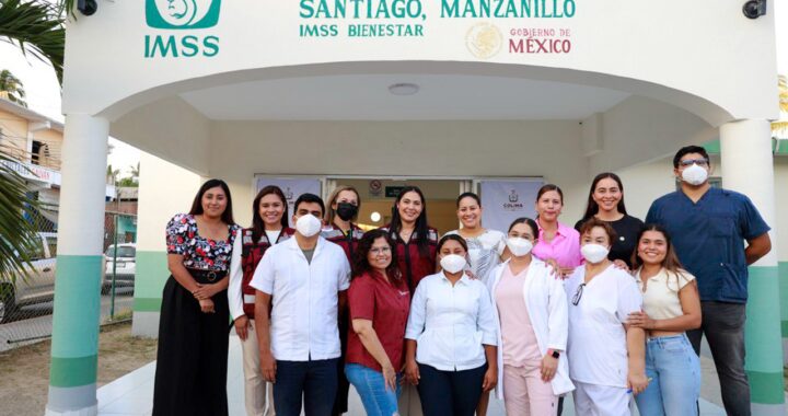 Indira entregó remodelación del Centro de Salud en Santiago, Manzanillo