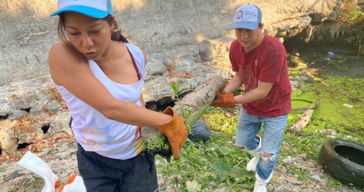 Delegación de Bienestar, Gobierno del Estado y CIAPACOV,  junto con SEDENA, realizan 6ta Jornada de limpieza en el Arroyo Pereyra