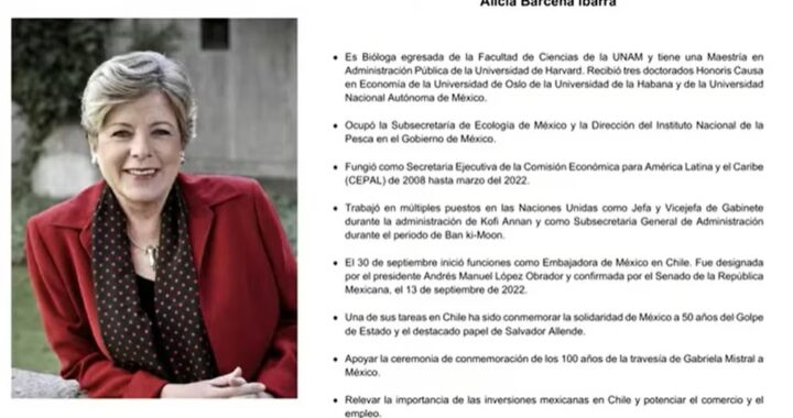 Alicia Bárcena asumirá la Secretaría de Relaciones Exteriores de México: un reemplazo de Ebrard anunciado por AMLO