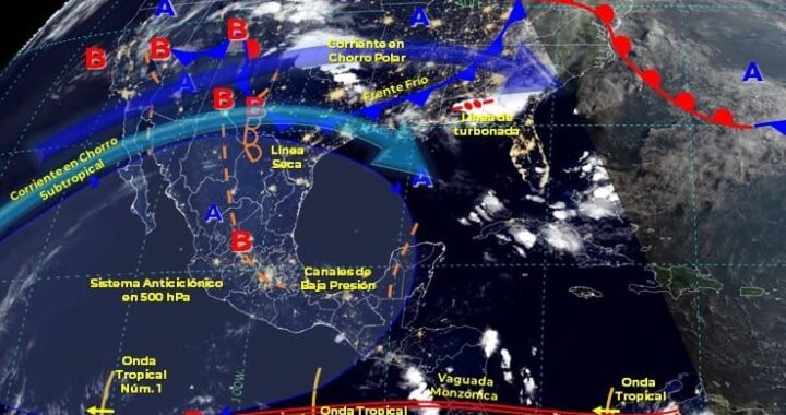 Colima se mantiene con temperaturas máximas por arriba de los 40°C