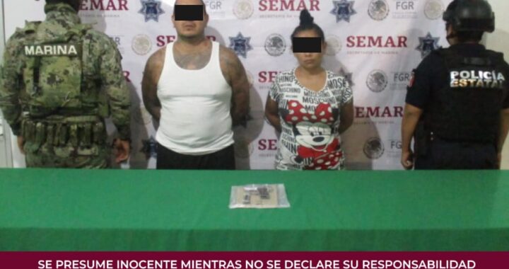 Policía Estatal detiene en el municipio de Colima a dos personas con un arma