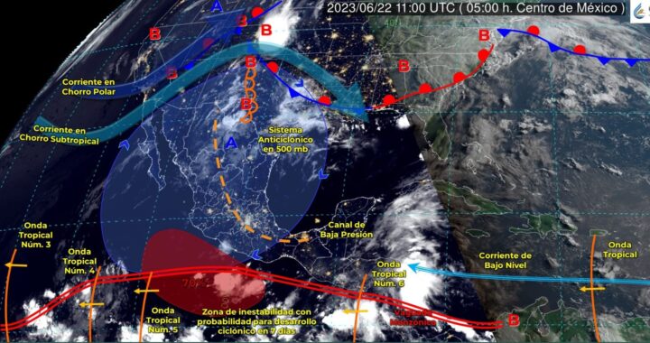 En Colima se mantiene pronóstico de lluvias aisladas y temperaturas de hasta 40 a 45°C