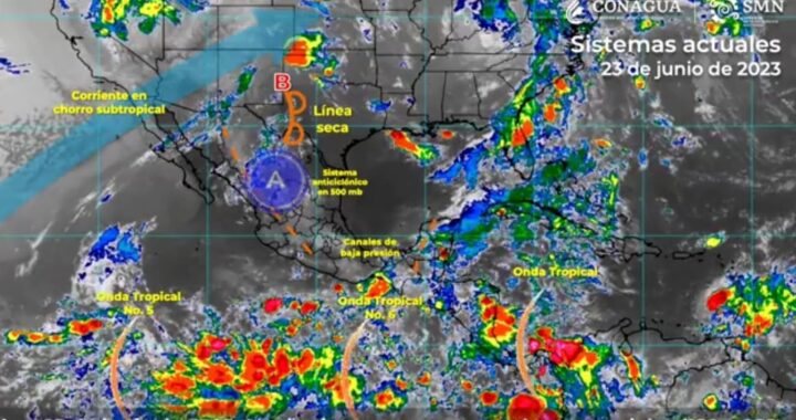 UEPC: Probables lluvias aisladas en zonas de Colima y temperatura máxima de 40 a 45°C