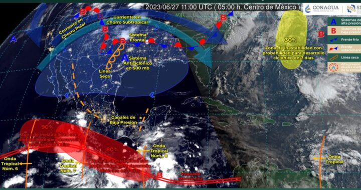 SMN pronostica lluvias puntuales muy fuertes en Colima; UEPC recomienda precaución