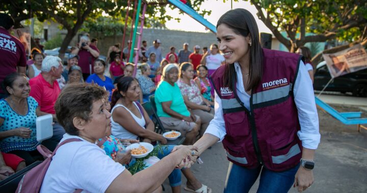 Viri Valencia encabeza asamblea informativa de la Dra. Claudia Sheinbaum