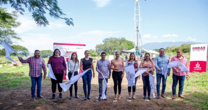Gobierno de Colima arranca #ObraQueTransforma en VdeÁ; se construye pozo profundo con inversión de 6.1 mdp