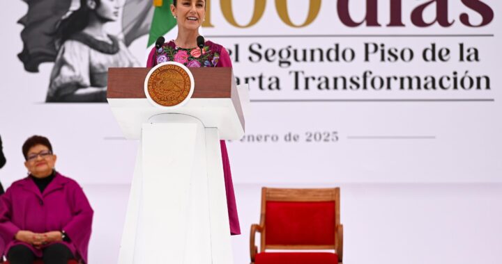 PRESIDENTA CLAUDIA SHEINBAUM RINDE INFORME POR LOS 100 DÍAS DEL SEGUNDO PISO DE LA CUARTA TRANSFORMACIÓN