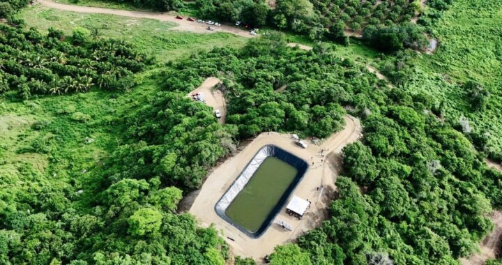 Gobierno del Estado de Colima impulsa construcción de 12 ollas con geomembrana para captar agua