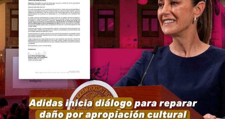 Adidas inicia diálogo para reparar daño por apropiación cultural de huaraches zapotecos