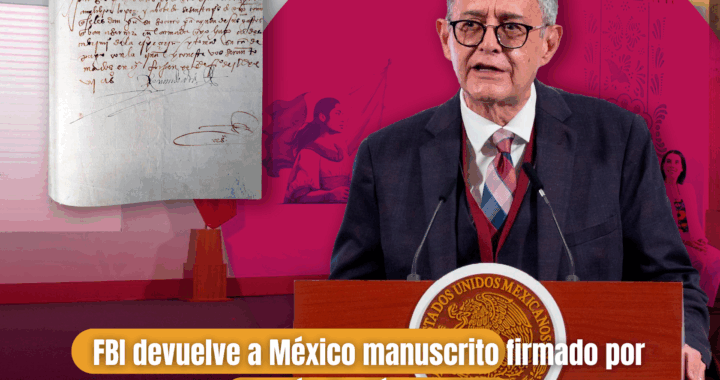 FBI devuelve a México manuscrito firmado por Hernán Cortés en 1527