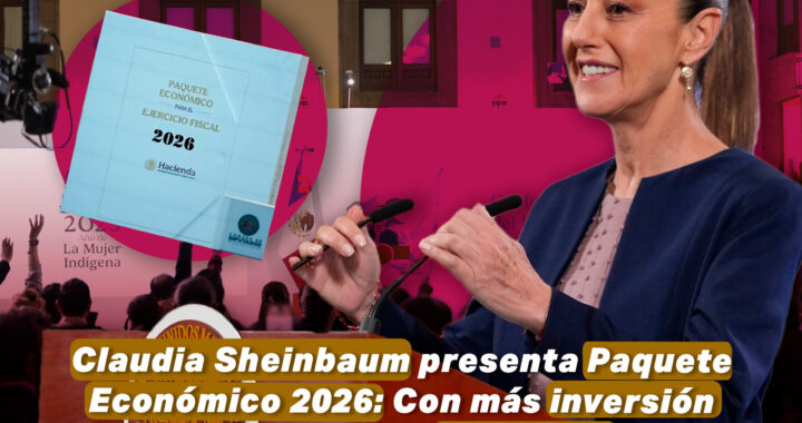 Claudia Sheinbaum presenta Paquete Económico 2026: Más inversión social para el bienestar