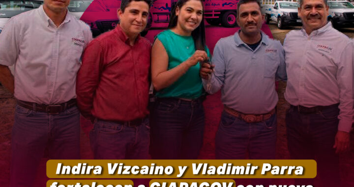 Indira Vizcaíno y Vladimir Parra fortalecen a CIAPACOV con nueva grúa y cinco unidades operativas