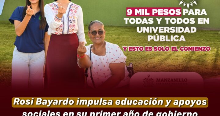 Rosi Bayardo impulsa educación y apoyos sociales en su 1er año de gobierno