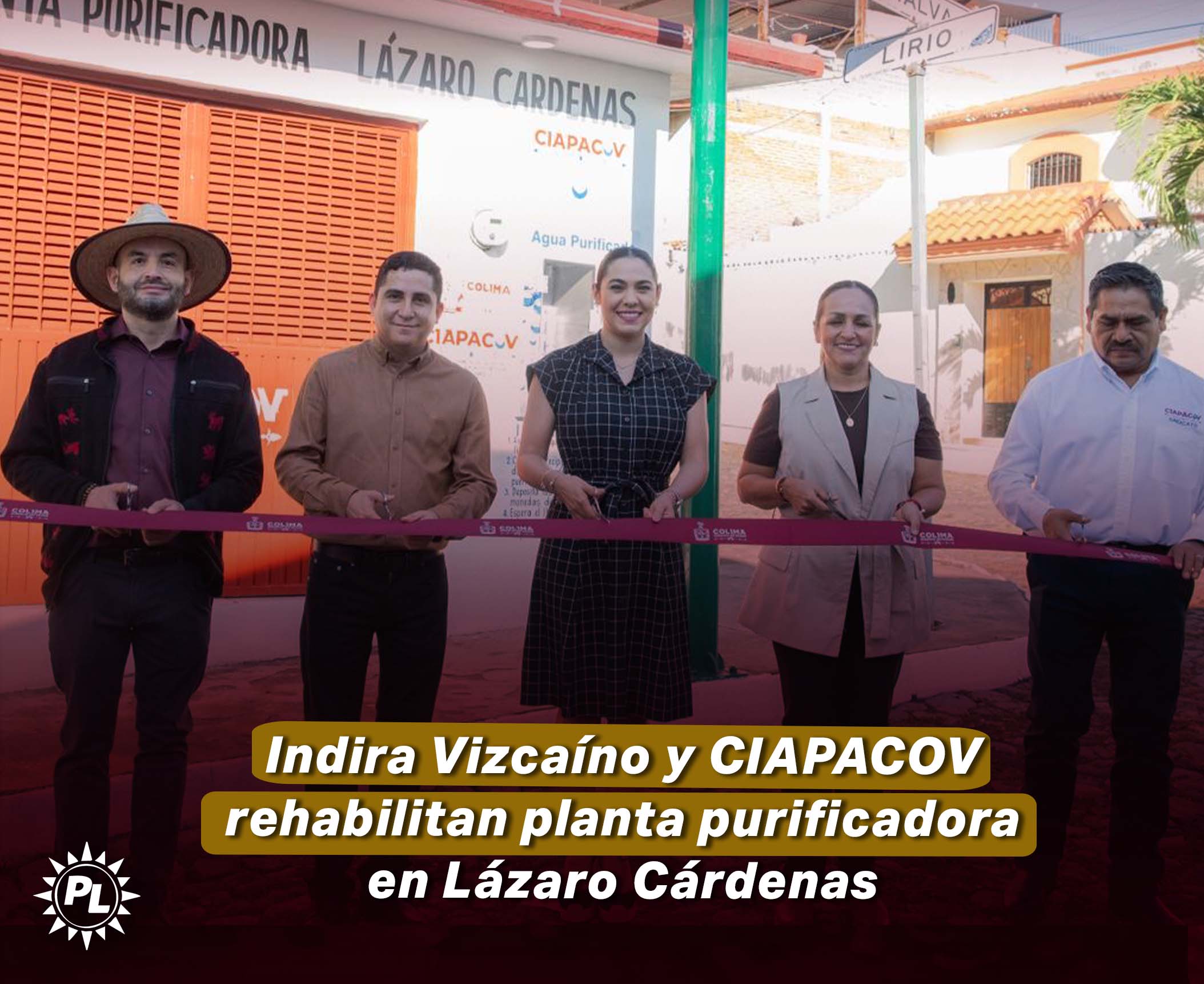 Indira Vizcaíno y CIAPACOV rehabilitan planta purificadora en Lázaro Cárdenas 