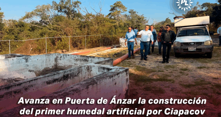 Avanza en Puerta de Ánzar la construcción del primer humedal artificial por Ciapacov