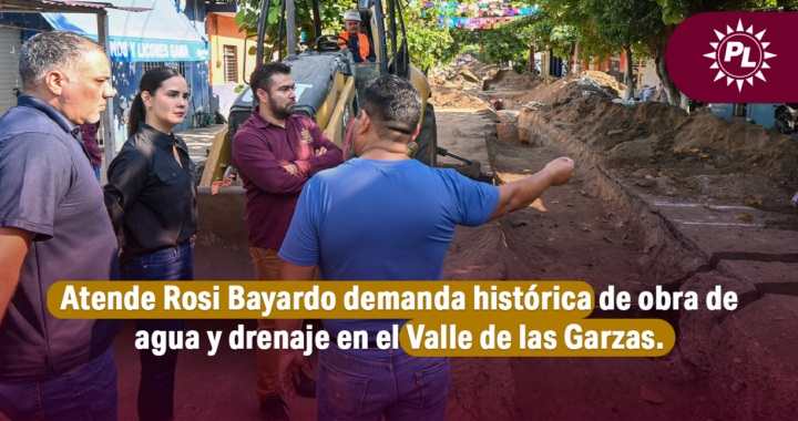 Atende Rosi Bayardo demanda histórica de obra de agua y drenaje en el Valle de las Garzas.