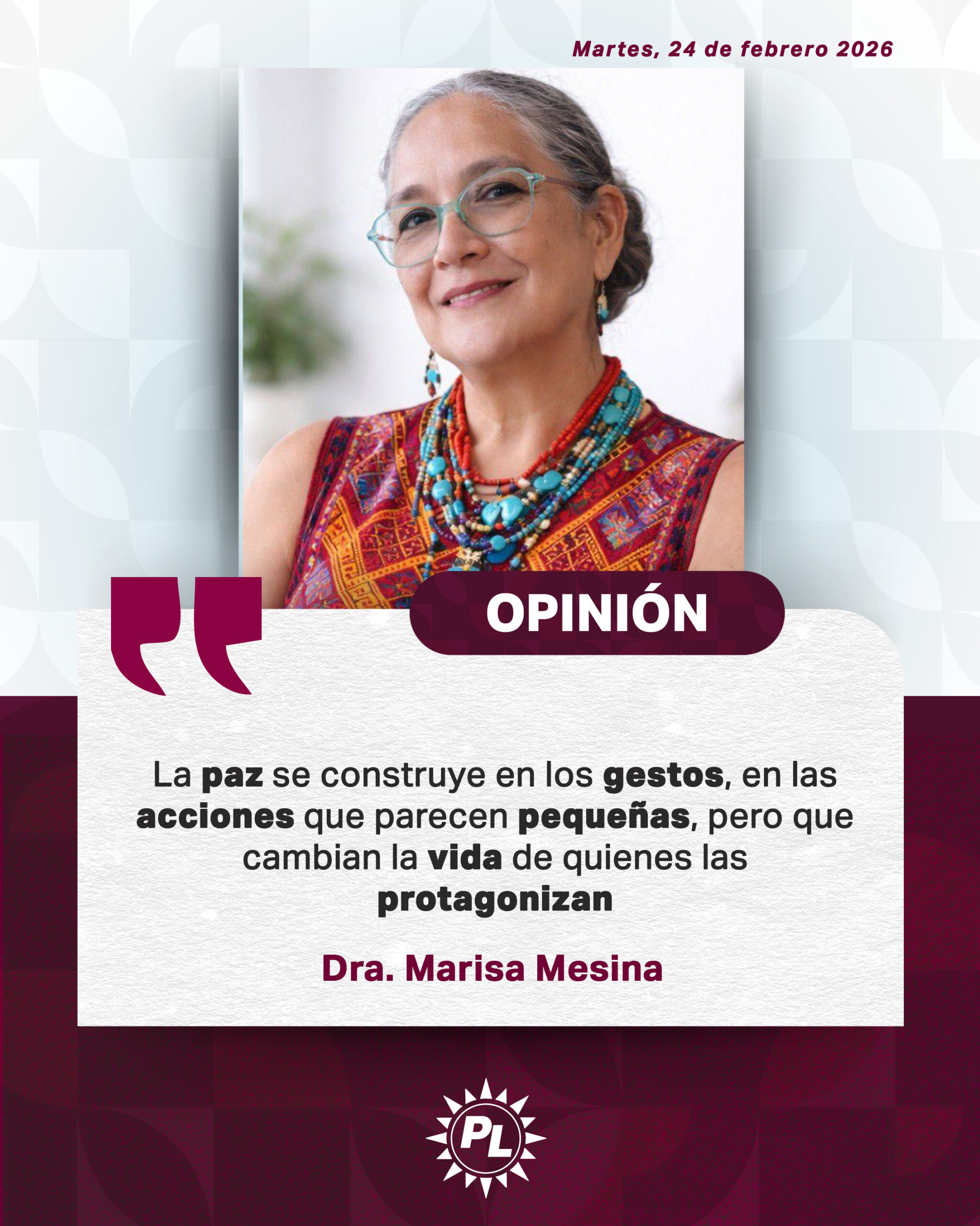 La paz que se nombra