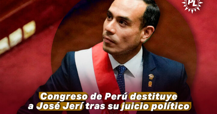Congreso de Perú destituye a José Jerí tras juicio político