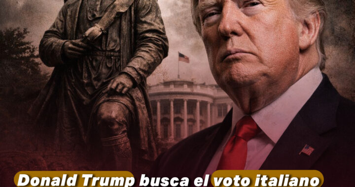 Donald Trump busca el voto italiano levantando una estatua de Colón en la Casa Blanca
