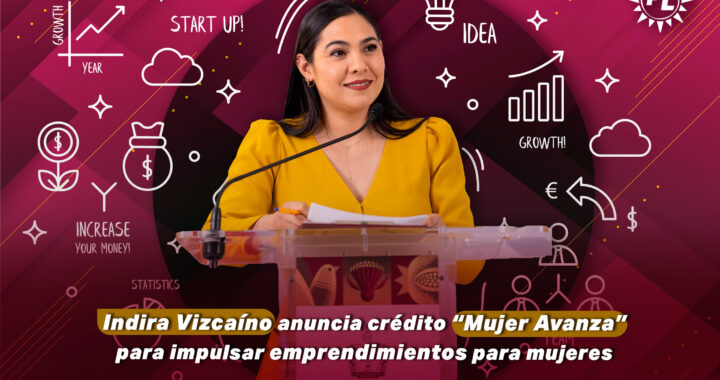 Indira Vizcaíno Silva anuncia crédito “Mujer Avanza” para impulsar emprendimientos para mujeres